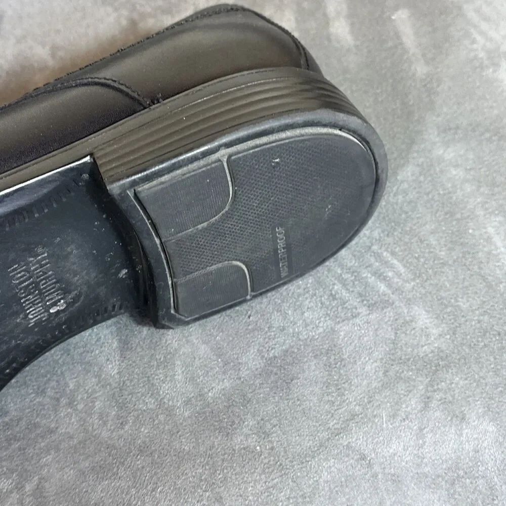 Johnston & Murphy Sheepskin Lined Penny Loafers 10.5 M Black Dual Width Shoes